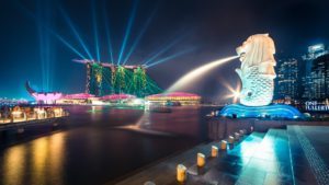 Marina bay merlion