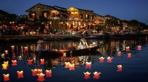 Floating lanterns in hoi an vietnam