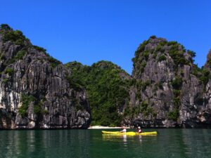 Kayaking in Halong Bay Vietnam