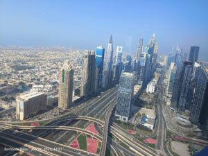 Dubai city view from View Palm