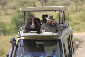 Game drive landcruiser in Kenya