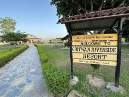 Riverside resort Chitwan forest