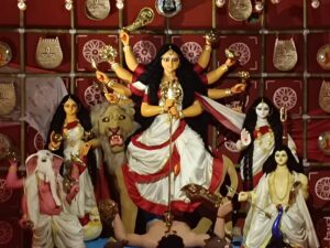 Traditional Durga Puja in Kolkata