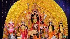 Traditional Durga puja Parikrama in Land lord houses in Kolkata