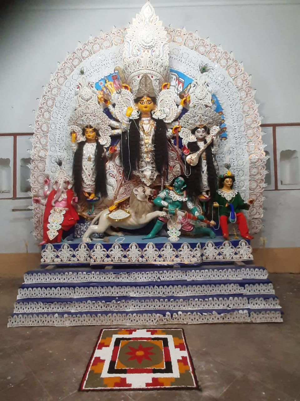 Gram banglar Durga Puja in Burdwan Amadpur