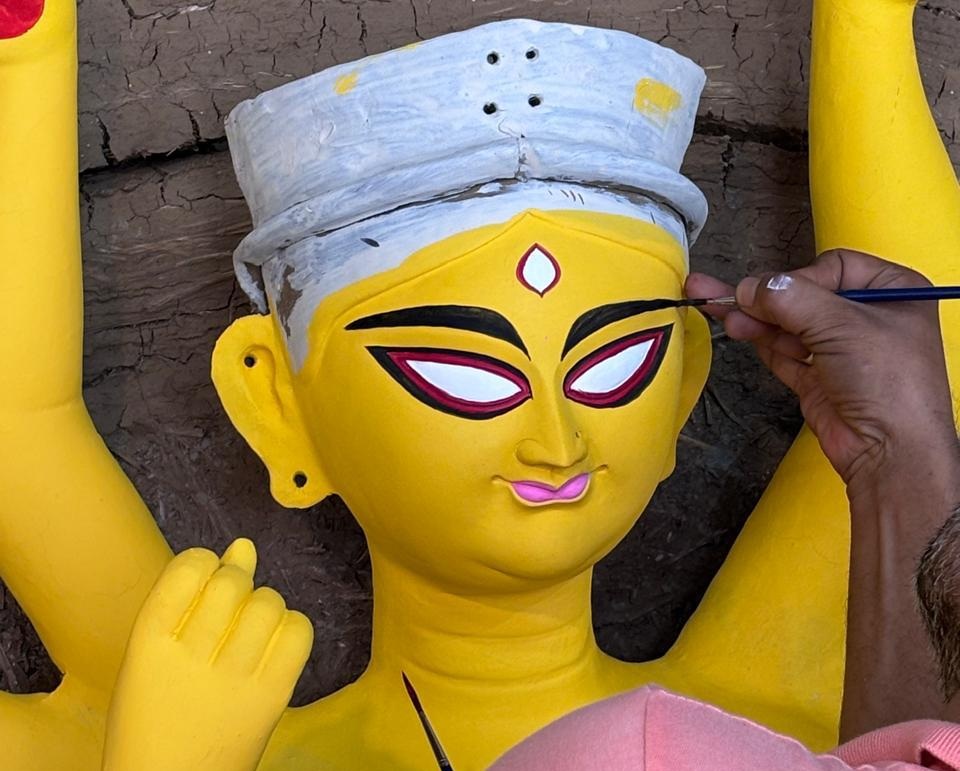 Gramer durga Puja in Bardhaman