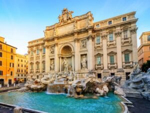 Trevi fountain rome, europe tour from india