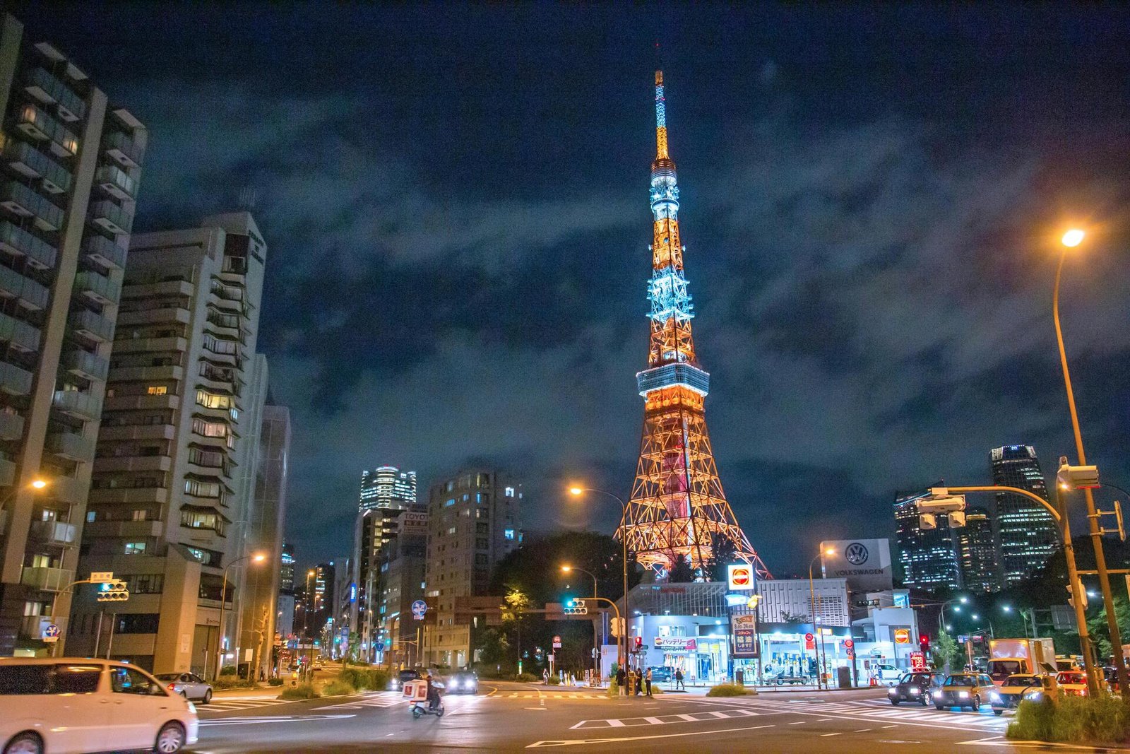 illimination of tokyo tower japan