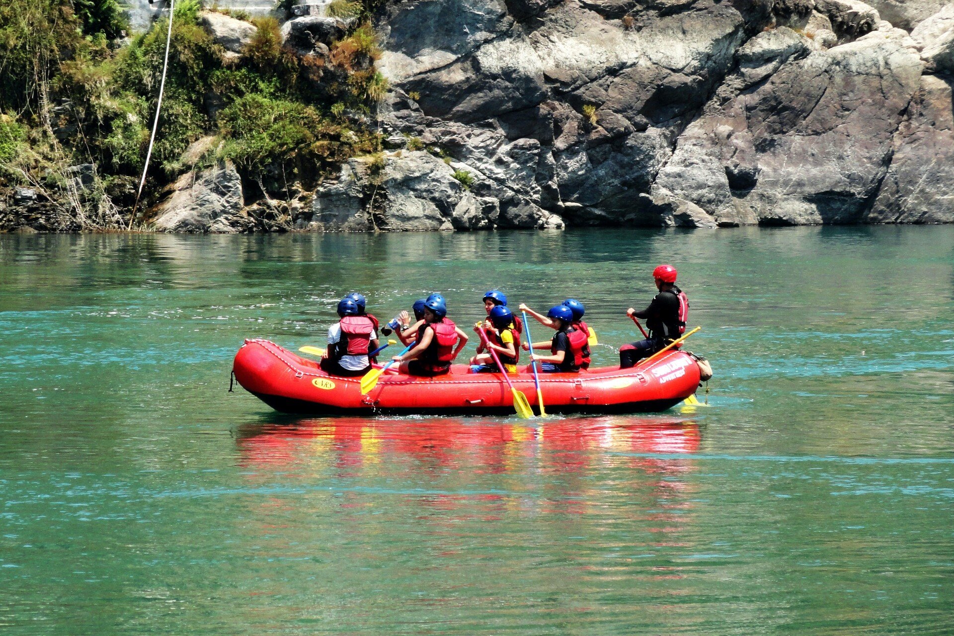 Rafting and snorkeling