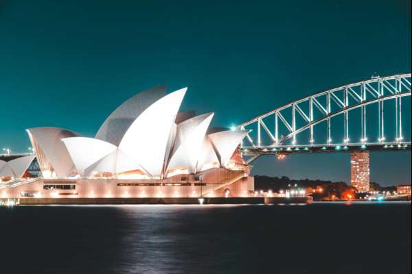 night view of Sydney opera at Australia tour package
