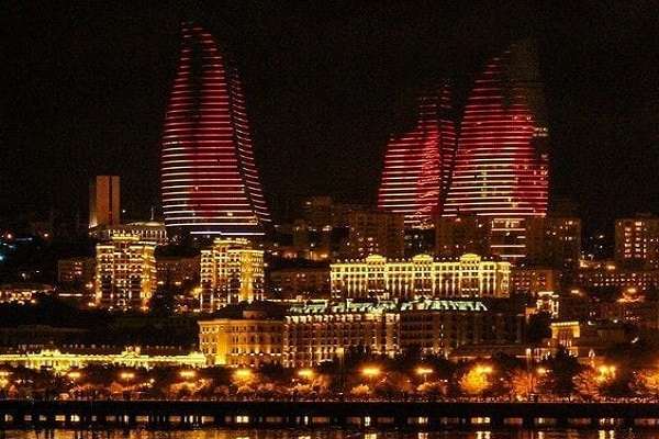 Baku city frame