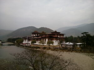 Punakha Dzong in the river confluence