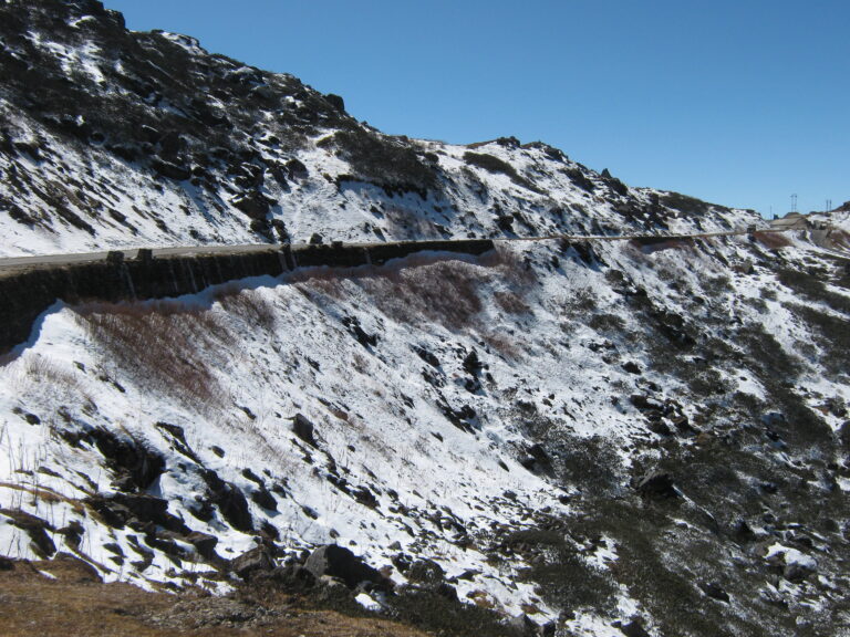 snow capped Silk route