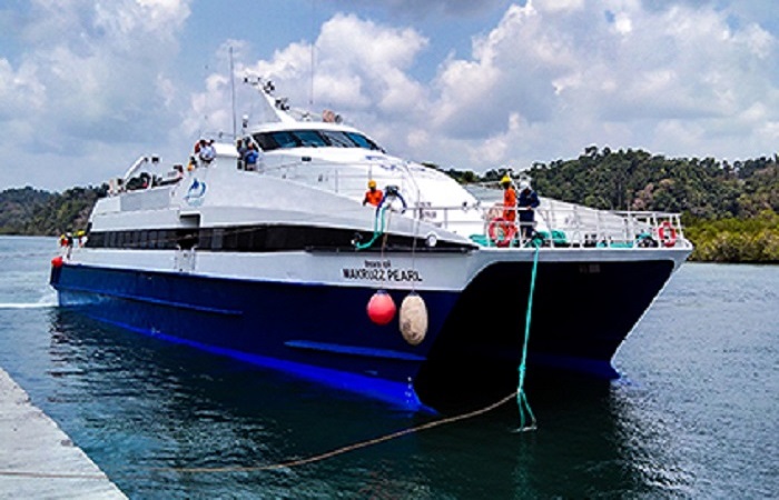 Cruise is waiting in Andaman ocean