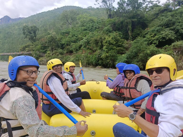 River rafting at Phochu river Punakha