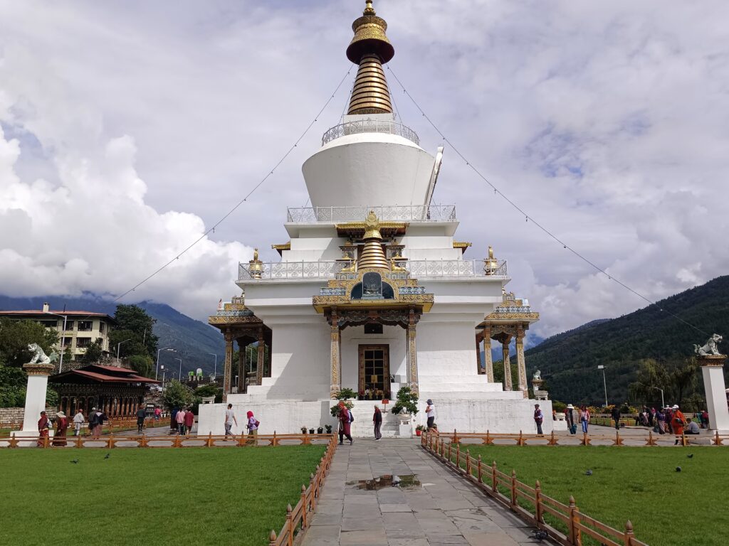 memorial chorten in Thimphu Bhutan