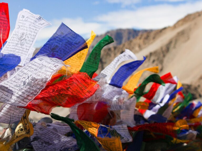 buddhist-flags-in-Leh-Ladakh