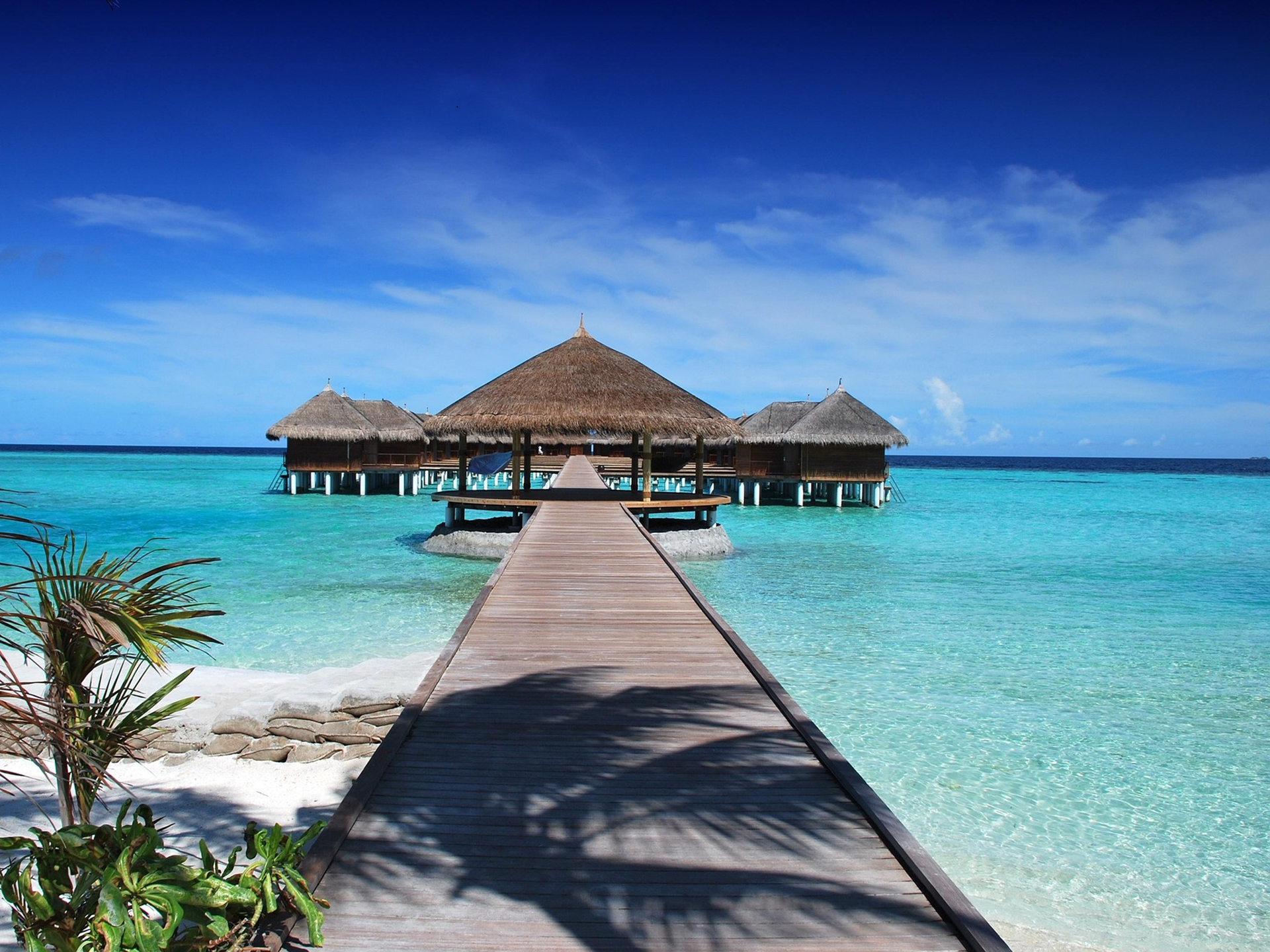 Maldives beach villa